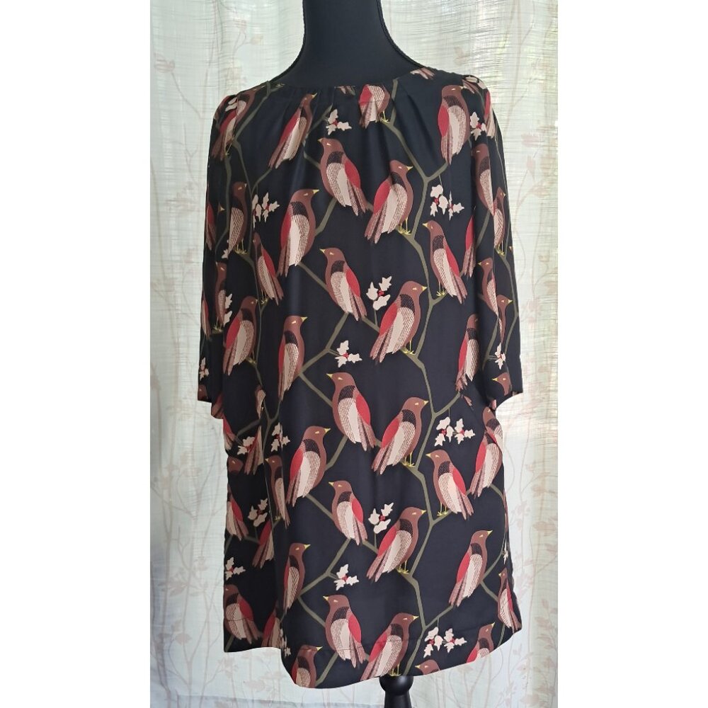 Fossil Bird Print Tunic